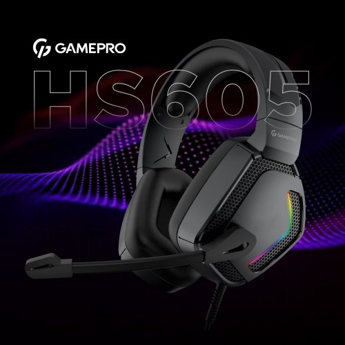 Photo Headset GamePro HS605 RGB Black