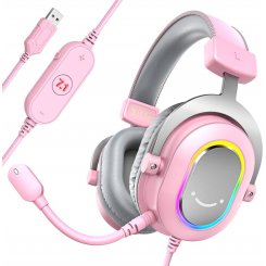 Навушники Fifine H6P RGB Pink