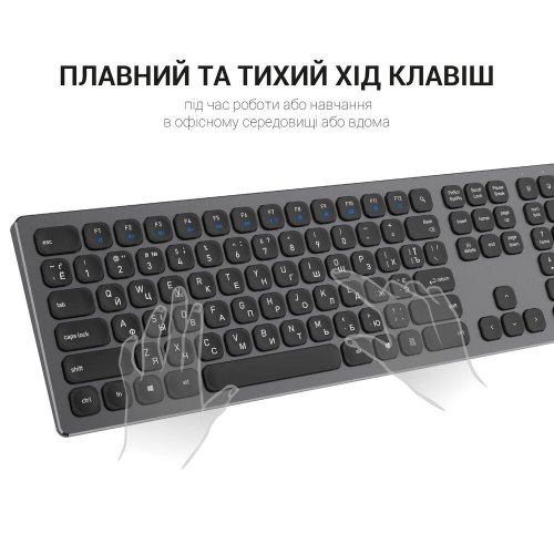 Фото Клавіатура OfficePro SK1550 Wireless Black