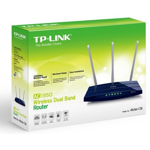 Купити Wi-Fi роутер TP-LINK Archer C58 - ціна в Києві, Львові, Вінниці, Хмельницькому, Франківську, Україні | інтернет-магазин TELEMART.UA фото