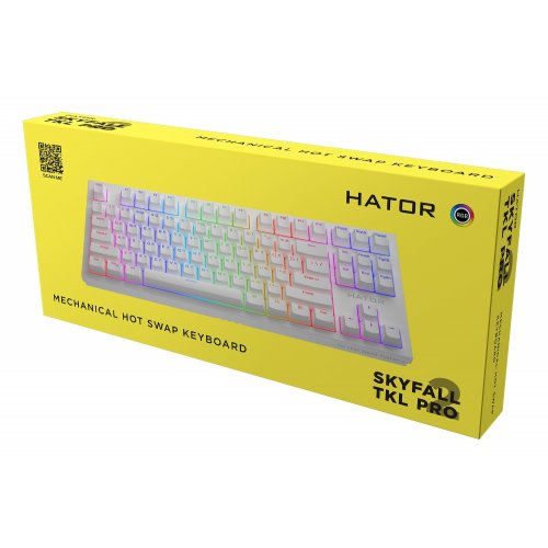 Photo Keyboard HATOR Skyfall 2 PRO TKL Orange (HTK-751) White