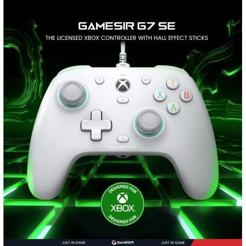 Купити Ігровий маніпулятор Gamesir G7 SE Wired White - ціна в Києві, Львові, Вінниці, Хмельницькому, Франківську, Україні | інтернет-магазин TELEMART.UA фото