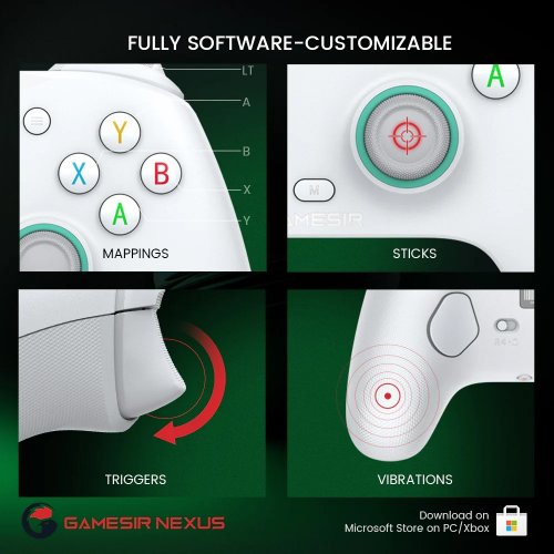 Купити Ігровий маніпулятор Gamesir G7 SE Wired White - ціна в Києві, Львові, Вінниці, Хмельницькому, Франківську, Україні | інтернет-магазин TELEMART.UA фото
