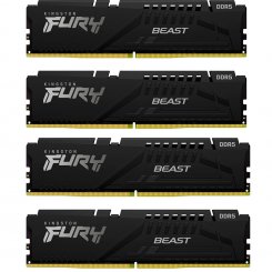 ОЗУ Kingston DDR5 128GB (4x32GB) 5600Mhz FURY Beast Black (KF556C40BBK4-128)