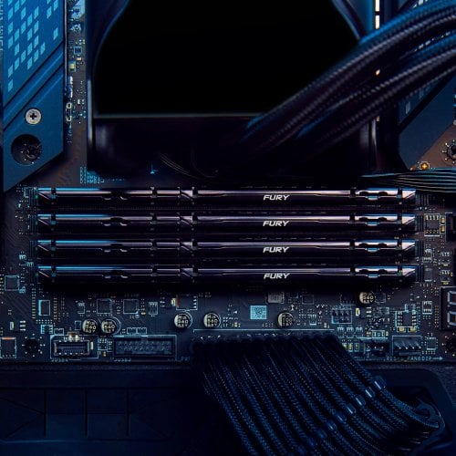 Купить ОЗУ Kingston DDR5 128GB (4x32GB) 5600Mhz FURY Beast Black (KF556C40BBK4-128) с проверкой совместимости: обзор, характеристики, цена в Киеве, Днепре, Одессе, Харькове, Украине | интернет-магазин TELEMART.UA фото