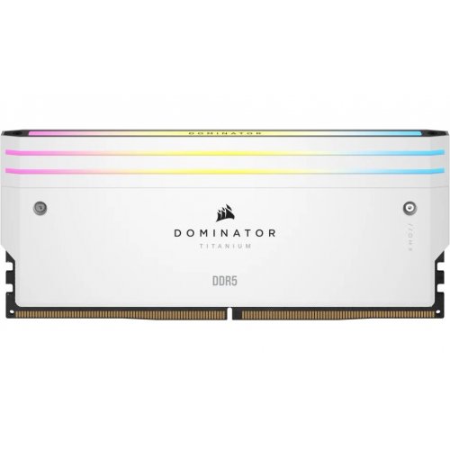 Фото ОЗП Corsair DDR5 32GB (2x16GB) 6000Mhz Dominator Titanium RGB White (CMP32GX5M2B6000C30W)