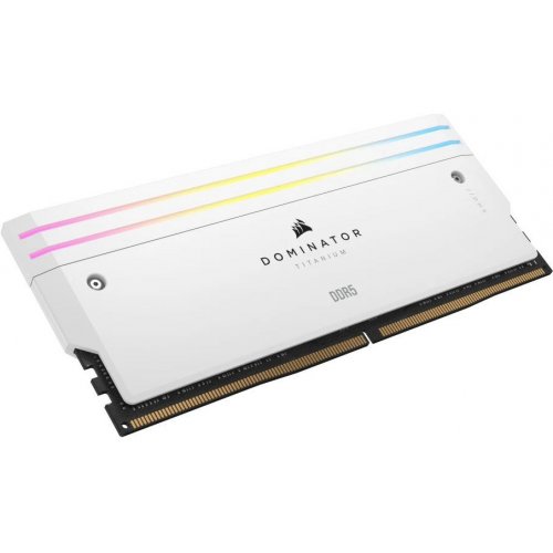 Photo RAM Corsair DDR5 32GB (2x16GB) 6000Mhz Dominator Titanium RGB White (CMP32GX5M2B6000C30W)
