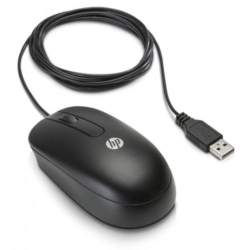 Купить Мышка HP Laser Mouse USB (QY778AA) Black - цена в Харькове, Киеве, Днепре, Одессе
в интернет-магазине Telemart фото