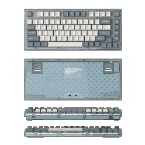 Купить Клавиатура FL ESPORTS Q75 CPM Wireless Kailh MX Cool Mint (Q75CPM-8223) Blue - цена в Харькове, Киеве, Днепре, Одессе
в интернет-магазине Telemart фото