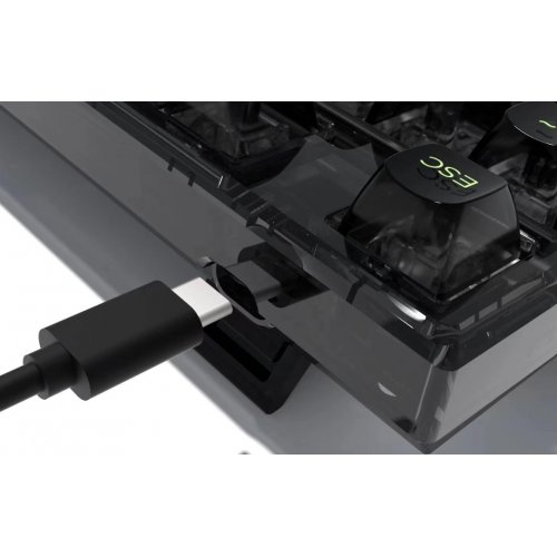 Купить Клавиатура FL ESPORTS Q75 SAM Wireless Kailh MX Cool Mint (Q75SAM-5774) Black - цена в Харькове, Киеве, Днепре, Одессе
в интернет-магазине Telemart фото