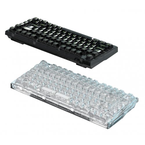 Купить Клавиатура FL ESPORTS Q75 SAM Wireless Kailh MX Cool Mint (Q75SAM-5774) Black - цена в Харькове, Киеве, Днепре, Одессе
в интернет-магазине Telemart фото