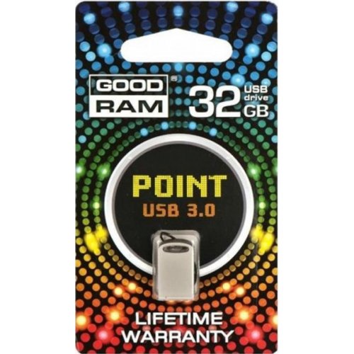 Купить Накопитель GoodRAM Point 32GB USB 3.0 Silver (PD32GH3GRPOSR10) - цена в Харькове, Киеве, Днепре, Одессе
в интернет-магазине Telemart фото
