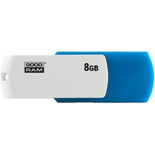Купити Накопичувач GoodRAM Colour Mix 8GB USB 2.0 Blue/White (UCO2-0080MXR11) - ціна в Києві, Львові, Вінниці, Хмельницькому, Франківську, Україні | інтернет-магазин TELEMART.UA фото