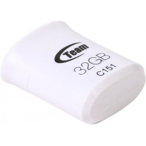 Купити Накопичувач Team C151 32GB USB 2.0 White (TC15132GB01) - ціна в Києві, Львові, Вінниці, Хмельницькому, Франківську, Україні | інтернет-магазин TELEMART.UA фото