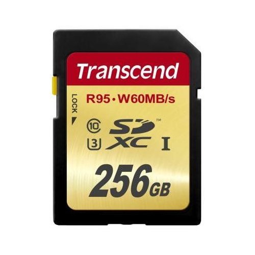 Карта памяти Transcend SDXC 256GB UHS-I Ultimate U3 R95/W60MB/s (TS256GSDU3) купить в Украине | Telemart фото