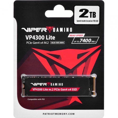 Фото SSD-диск Patriot Viper VP4300 Lite 2TB M.2 (2280 PCI-E) NVMe x4 (VP4300L2TBM28H)