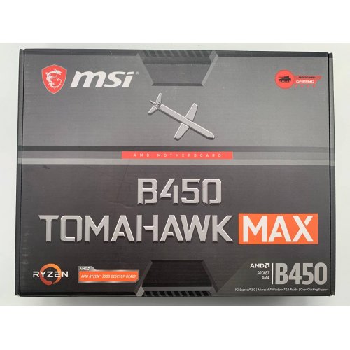 Фото материнская плата MSI B450 TOMAHAWK MAX (sAM4, AMD B450) (Восстановлено продавцом, 565862)