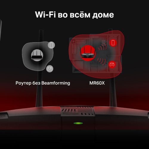 Купить Wi-Fi роутер Mercusys MR60X - цена в Харькове, Киеве, Днепре, Одессе
в интернет-магазине Telemart фото