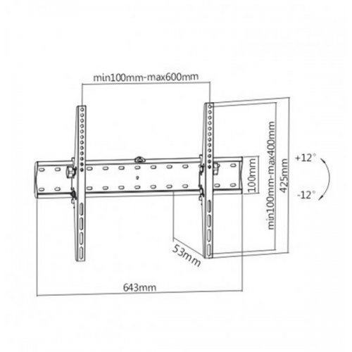 Купить Кронштейн Gembird 37-70" WM-70T-02 - цена в Харькове, Киеве, Днепре, Одессе
в интернет-магазине Telemart фото