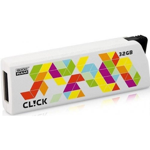 Купити Накопичувач GoodRAM Click 32GB USB 2.0 White (PD32GH2GRCLWR9) - ціна в Києві, Львові, Вінниці, Хмельницькому, Франківську, Україні | інтернет-магазин TELEMART.UA фото