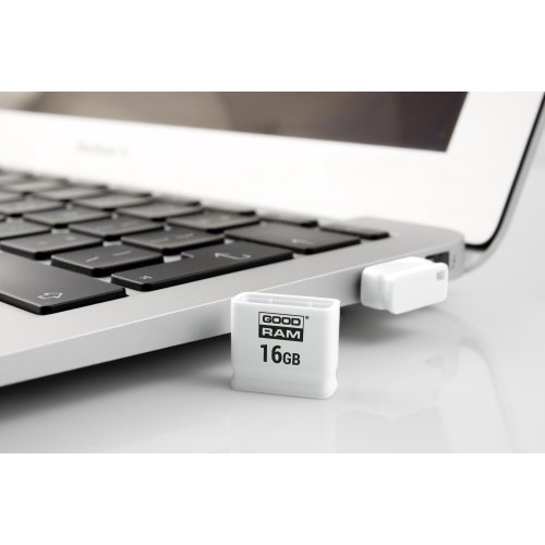 Купить Накопитель GoodRAM Piccolo 16GB USB 2.0 White (UPI2-0160W0R11) - цена в Харькове, Киеве, Днепре, Одессе
в интернет-магазине Telemart фото