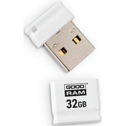 Купить Накопитель GoodRAM Piccolo 32GB USB 2.0 White (UPI2-0320W0R11) - цена в Харькове, Киеве, Днепре, Одессе
в интернет-магазине Telemart фото