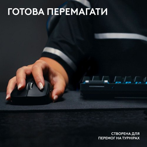 Фото Клавіатура Logitech G Pro X TKL LightSpeed Mechanical Tactile Wireless (920-012136) Black