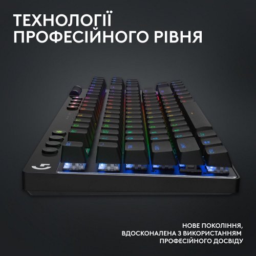 Фото Клавіатура Logitech G Pro X TKL LightSpeed Mechanical Tactile Wireless (920-012136) Black