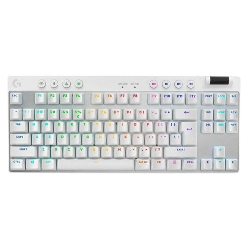 Купити Клавіатура Logitech G Pro X TKL LightSpeed Mechanical Tactile Wireless (920-012148) White - ціна в Києві, Львові, Вінниці, Хмельницькому, Франківську, Україні | інтернет-магазин TELEMART.UA фото