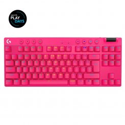 Клавіатура Logitech G Pro X TKL LightSpeed Mechanical Tactile Wireless (920-012159) Magenta