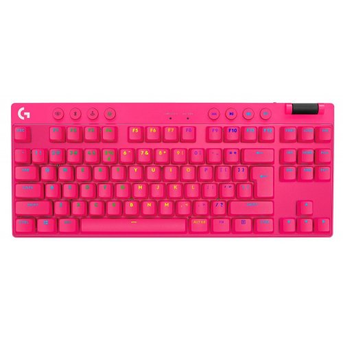 Фото Клавіатура Logitech G Pro X TKL LightSpeed Mechanical Tactile Wireless (920-012159) Magenta