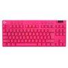 Photo Keyboard Logitech G Pro X TKL LightSpeed Mechanical Tactile Wireless (920-012159) Magenta
