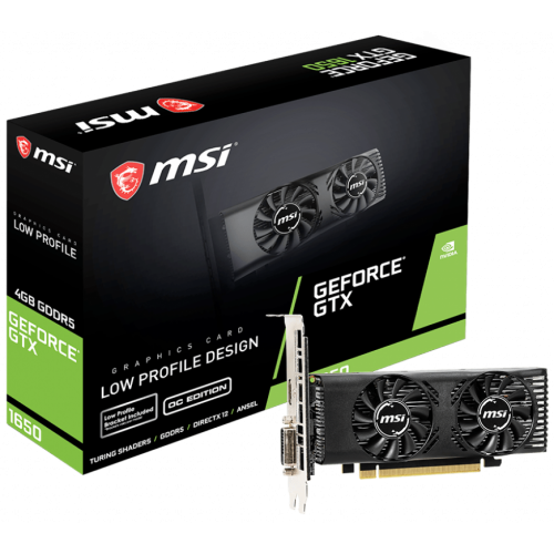 Продати відеокарта MSI GeForce GTX 1650 Low Profile OC 4096MB (GTX 1650 4GT LP OC) (Відновлено продавцем, 568914) за Trade-In у інтернет-магазині Телемарт - Київ, Дніпро, Україна фото