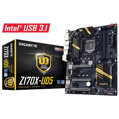 Продати Материнська плата Gigabyte GA-Z170X-UD5 (s1151, Intel Z170) за Trade-In у інтернет-магазині Телемарт - Київ, Дніпро, Україна фото