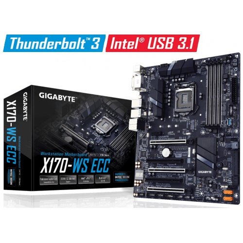 Продать Материнская плата Gigabyte GA-X170-WS ECC (s1151, Intel C236) по Trade-In интернет-магазине Телемарт - Киев, Днепр, Украина фото