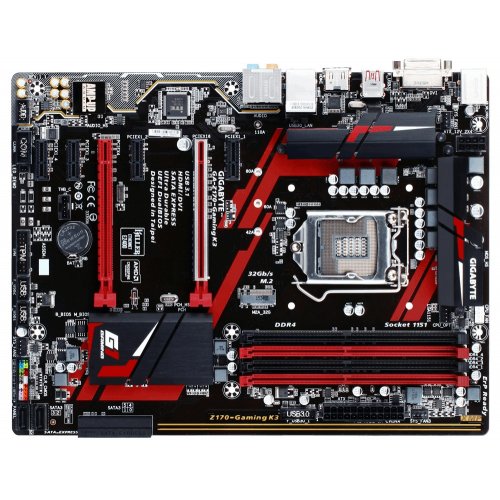 Продати Материнська плата Gigabyte GA-Z170-GAMING K3 V1.1 (s1151, Intel Z170) за Trade-In у інтернет-магазині Телемарт - Київ, Дніпро, Україна фото