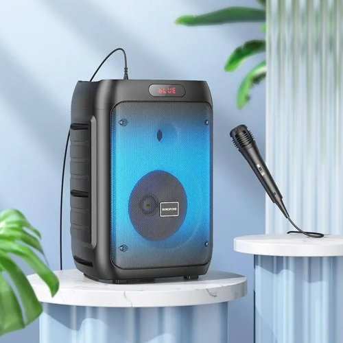 Портативна акустика BOROFONE BP10 Fireworks outdoor BT speaker with mic (BP10B) Black купити в Україні | Telemart фото