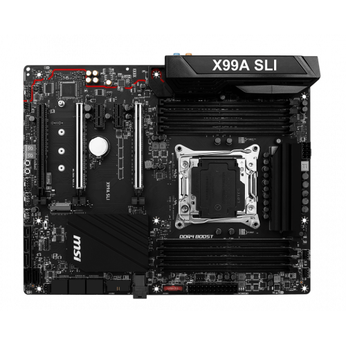 Продати Материнська плата MSI X99A SLI (s2011-3, Intel X99) за Trade-In у інтернет-магазині Телемарт - Київ, Дніпро, Україна фото