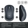 Фото Мышка Logitech Wireless Mouse M185 Grey