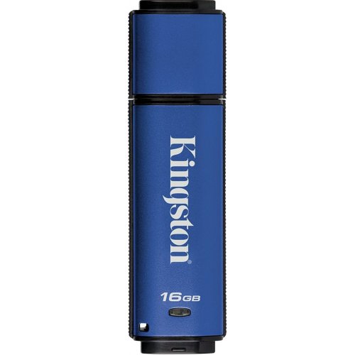 Купити Накопичувач Kingston DataTraveler Vault Privacy 16GB USB 3.0 Blue (DTVP30/16GB) - ціна в Києві, Львові, Вінниці, Хмельницькому, Франківську, Україні | інтернет-магазин TELEMART.UA фото