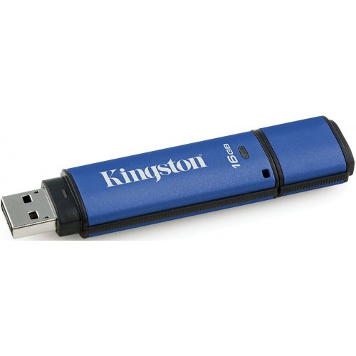 Купити Накопичувач Kingston DataTraveler Vault Privacy 16GB USB 3.0 Blue (DTVP30/16GB) - ціна в Києві, Львові, Вінниці, Хмельницькому, Франківську, Україні | інтернет-магазин TELEMART.UA фото