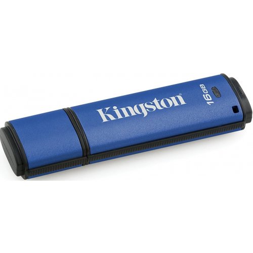 Купити Накопичувач Kingston DataTraveler Vault Privacy 16GB USB 3.0 Blue (DTVP30/16GB) - ціна в Києві, Львові, Вінниці, Хмельницькому, Франківську, Україні | інтернет-магазин TELEMART.UA фото