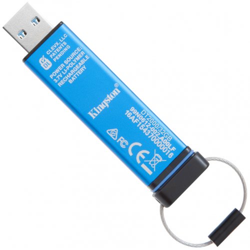 Купить Накопитель Kingston DataTraveler 2000 32GB USB 3.0 Blue (DT2000/32GB) - цена в Харькове, Киеве, Днепре, Одессе
в интернет-магазине Telemart фото