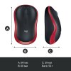 Photo Mouse Logitech Wireless Mouse M185 Red