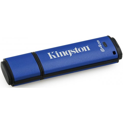 Купить Накопитель Kingston DataTraveler Vault Privacy 64GB USB 3.0 Blue (DTVP30/64GB) - цена в Харькове, Киеве, Днепре, Одессе
в интернет-магазине Telemart фото