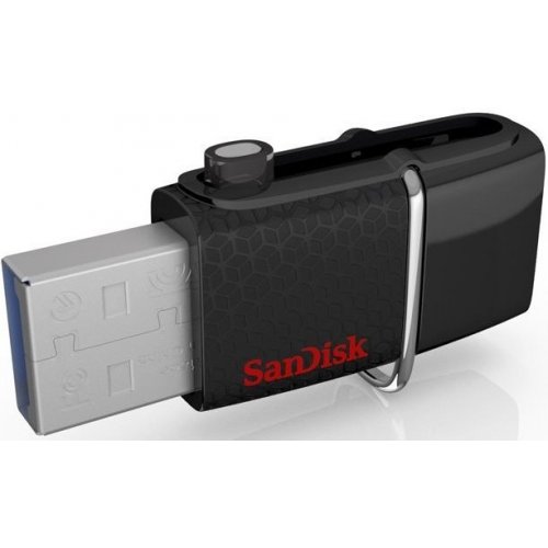 Купить Накопитель SanDisk Ultra Dual Drive OTG 16GB USB 3.0 Black (SDDD2-016G-GAM46) - цена в Харькове, Киеве, Днепре, Одессе
в интернет-магазине Telemart фото
