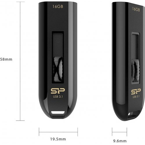 Купить Накопитель Silicon Power Blaze B21 16GB USB 3.1 Black (SP016GBUF3B21V1K) - цена в Харькове, Киеве, Днепре, Одессе
в интернет-магазине Telemart фото