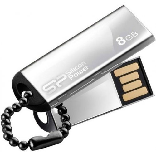 

Silicon Power Touch 830 8GB USB 2.0 Silver (SP008GBUF2830V3S)