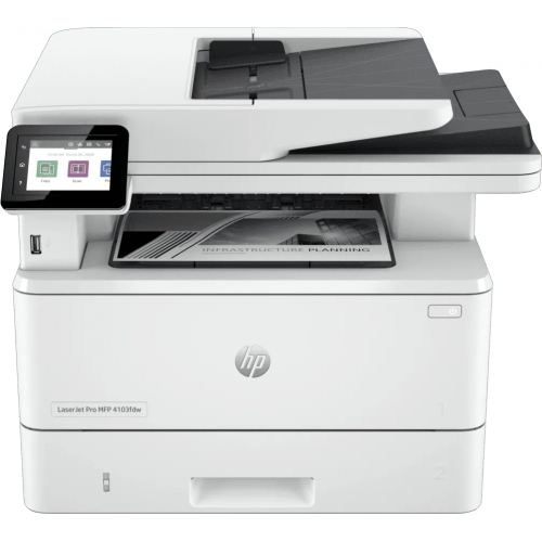 Купити БФП HP LaserJet Pro 4103fdw with Wi-Fi (2Z629A#B19) - ціна в Києві, Львові, Вінниці, Хмельницькому, Франківську, Україні | інтернет-магазин TELEMART.UA фото