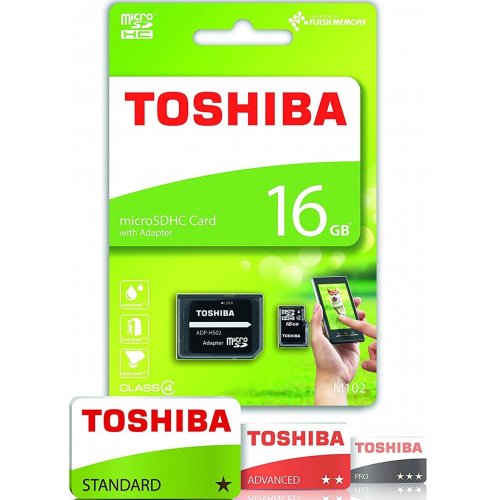 Купить Карта памяти Toshiba microSDHC M102 32GB Class 4 (с адаптером) (THN-M102K0320M2) - цена в Харькове, Киеве, Днепре, Одессе
в интернет-магазине Telemart фото